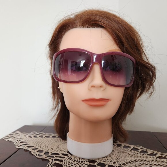 JUST CAVALLI WOMAN SUNGLASSES RECTANGULAR  BURGUNDY RED FRAME JC140S SIZE 64 15 - Picture 2 of 10